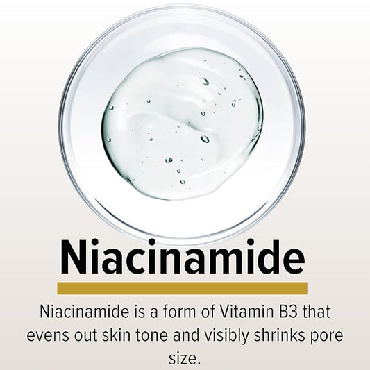 Niacinamide 10% Face Serum with Hyaluronic Acid, 2-in-1 Toning & Hydrating – Shrinks Pores, Reduces Inflammation, and Evenly Tones Skin – Anti-Aging & Hydrating Formula for All Skin Types