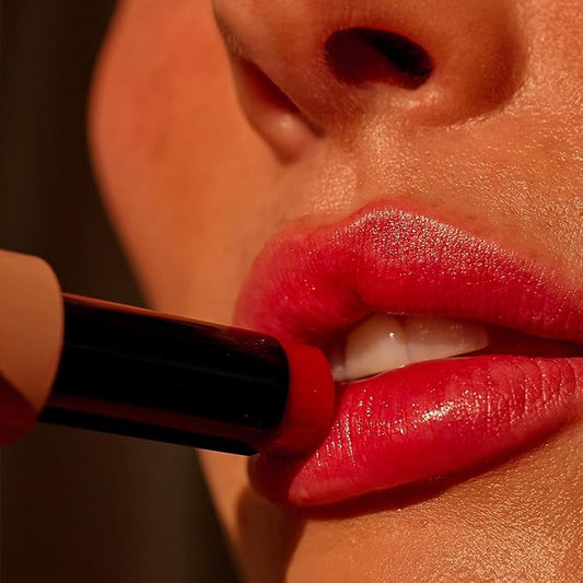 '+ Lux Unfiltered N°11 Smoothing Hydrating Lip Tint for Women - Tinted Lip Balm with Jojoba & Sunflower Oil - Lightweight Moisturizing Semi-Sheer Color - Vegan & Cruelty-Free - Chili (Spicy Sheer Red)