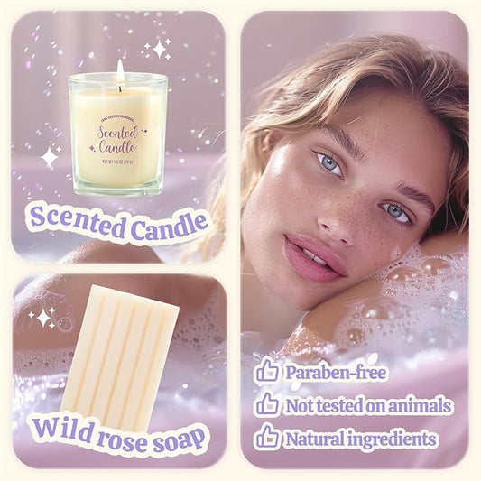 Gifts for Women, Bath and Body Gift Set for Women, Sister & Best Friends, Birthday Gifts for Women, 8 PCS Lavender Spa Gifts for Women, Christmas Gifts for Women