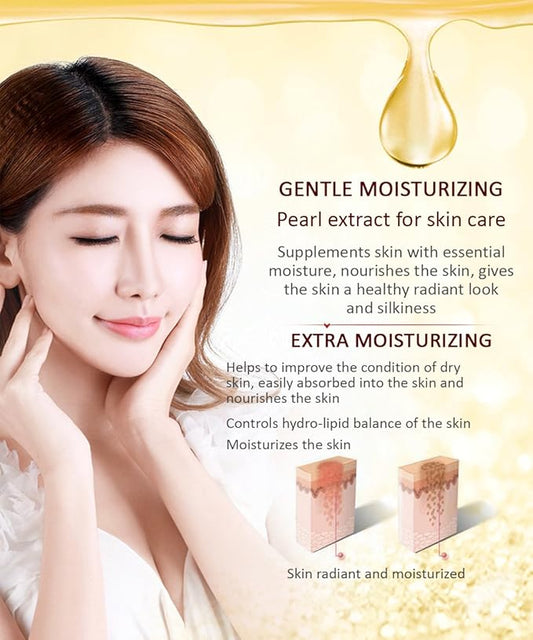 BIOAOUA Pure Pearls Skin Silky Flawless Refreshing Eye Cream Essence Beautiful Moisturized Skin Oil Control 35g