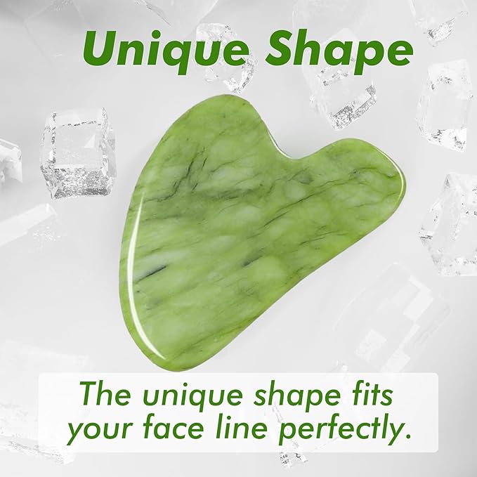 Ice Roller & Gua Sha Set, Skin Care for Face Wrinkles and Puffiness, Self Facial Massage Tools