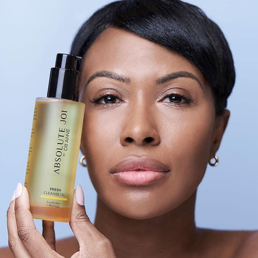 Sunflower & Moringa Fresh Cleanse Oil for Face - Makeup Remover and Double Cleansing Oil for All Skin Types | Unscented 200ml Bottle