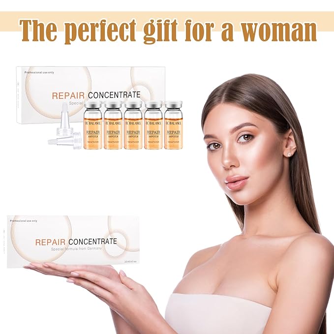 Repair Ampoule,Korean Hyaluronic Acid Serum for Skin Regeneration Serum Anti-Wrinkle and Anti-Aging Face Ampoule for Elasticity Care Helps create hydrated and smooth skin