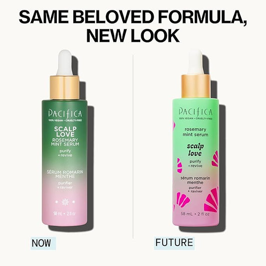 Pacifica Scalp Serum – Rosemary Mint Scalp Love Serum - Scalp Treatment for Dry Itchy Scalp w/Witch Hazel for Scalp Detox & Moisturizing, Vegan & Cruelty-Free, 2 oz