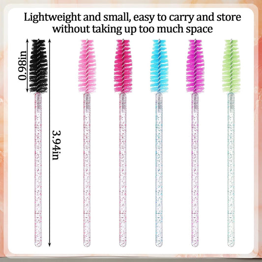 1000 Pcs Disposable Mascara Wands Bulk Mascara Eyelash Brush Spoolies Makeup Applicator Eyelash Wands for Eye Lash Extension, Eyebrow Comb, 3.9 x 0.2 x 0.3 Inch