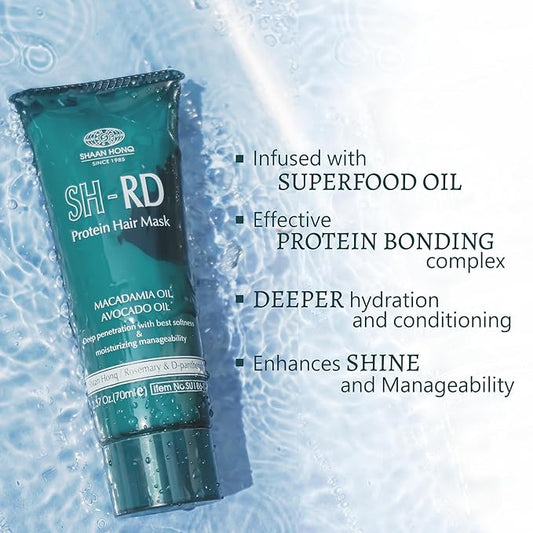 SH-RD Hair Mask with Argan Oil for Dry Damaged, Color Treated & Curly Hair - Deep Conditioning Moisturizer - 2.37oz/70ml