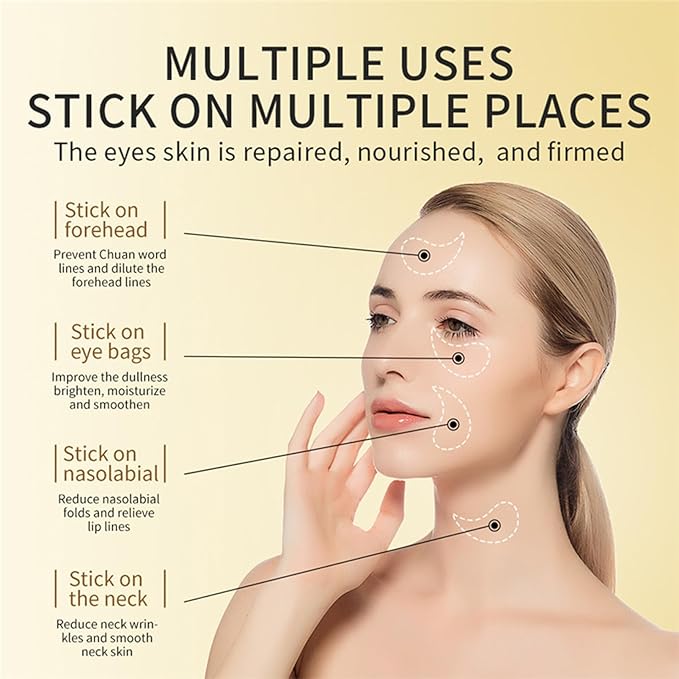 30 Pairs Lip & Eye Masks Set - 24K Gold Crystal Collagen Eye Pads, Moisturizing Lip Pads, Anti Wrinkle Patches for lip, Eye Patches for Puffy Eyes and Dark Circles, Spa Party Supplies, Self Care Items