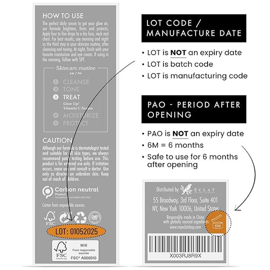 Vitamin C Face Serum - Skin Care for Dark Spots, Vitamin C Serum with Hyaluronic Acid, Ferulic Acid, & Vit E - Anti Aging and Skin Brightening, Pure Vit C Facial Care 30 ml