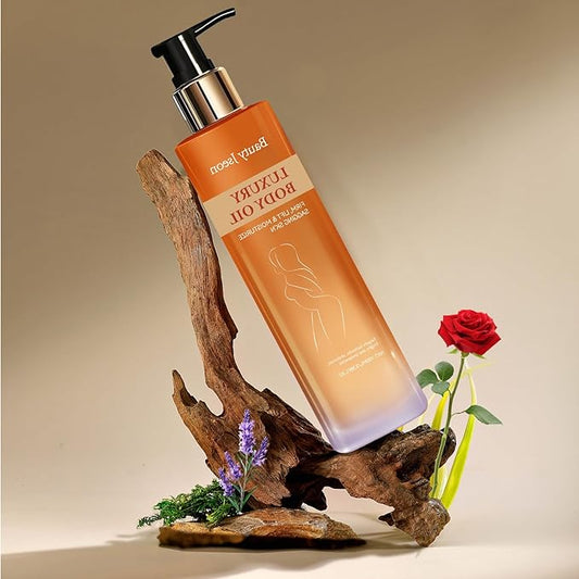 BAUTY JSEON Body Firming ,Hydrating and Firming Skin Oil for Arms, Body Oil – with Vitamin E, Rosehip, and Almond Oils,Suitable for Buttocks, Abdomen, Thighs.