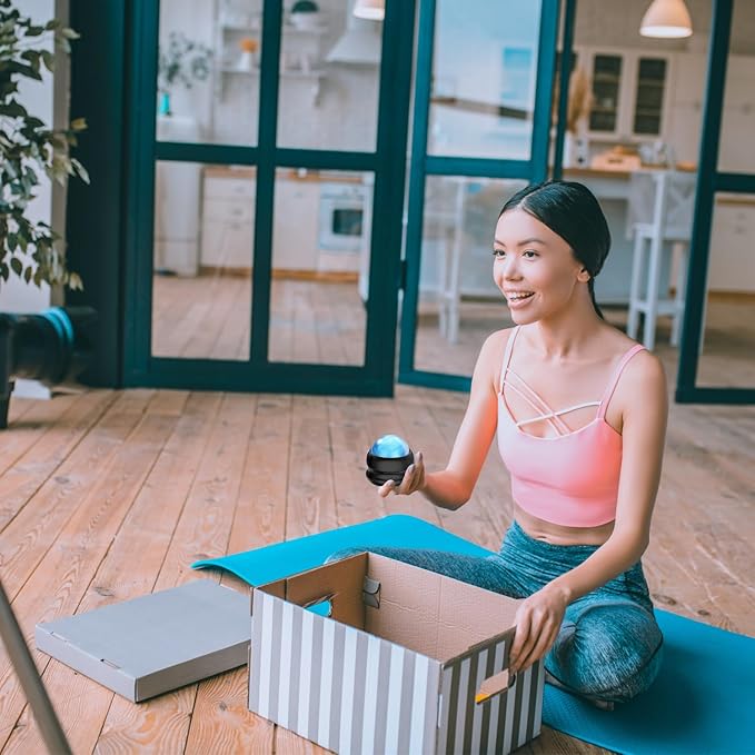 Manual Massage Roller Ball Massage Tool for Myofascial Release, Trigger Point Therapy, Muscle Knots,Back/Neck Pain, Muscles Recovery and Stress Relief