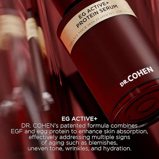 EG ACTIVE Serum Nano EGF & Egg Protein Infused Hydrating, Smoothing Facial Serum 1.01 fl oz Made in Korea