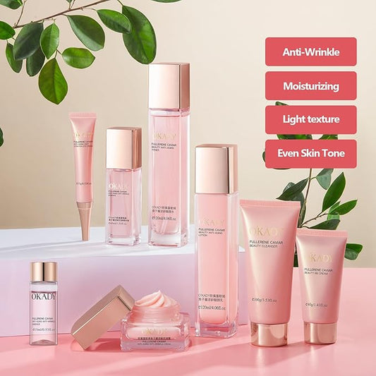 Anti Aging Skin Care Set For Women Moisturizing Rejuvationg Skin Care For Women Daily Skin Care Routine (10 Pieces)