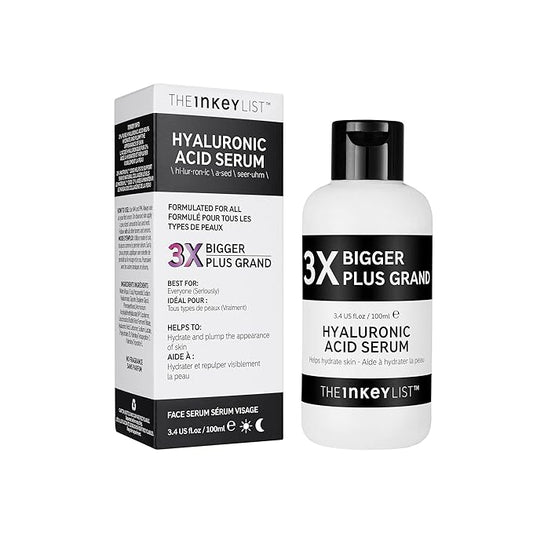 The INKEY List Hyaluronic Acid Serum 3.4fl oz/100ml, Hydrating Skincare, Combats Dry Skin, Vegan Friendly, Suitable For All Skin Types