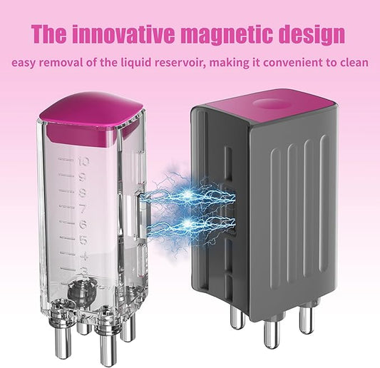 Electric Hair Oil Applicator for Scalp with Massage, Scalp Massager for Scalp Care | Hair Oiling Applicator & Oil Bottles for Healthy Hair | Electric Hair Brush for Healthy Scalp (Pink)