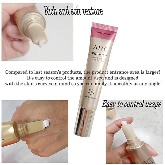 Quick moisturizing charge, Deep nutrition eye cream For AHC Premier Ampoule in Core Lifting Eye Cream Season12, 40ml (4 SET)