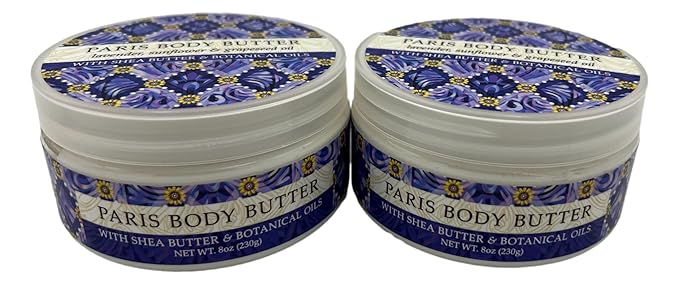 Greenwich Bay Trading Company, Paris Body Butter, Set of 2-8 Ounce Jars