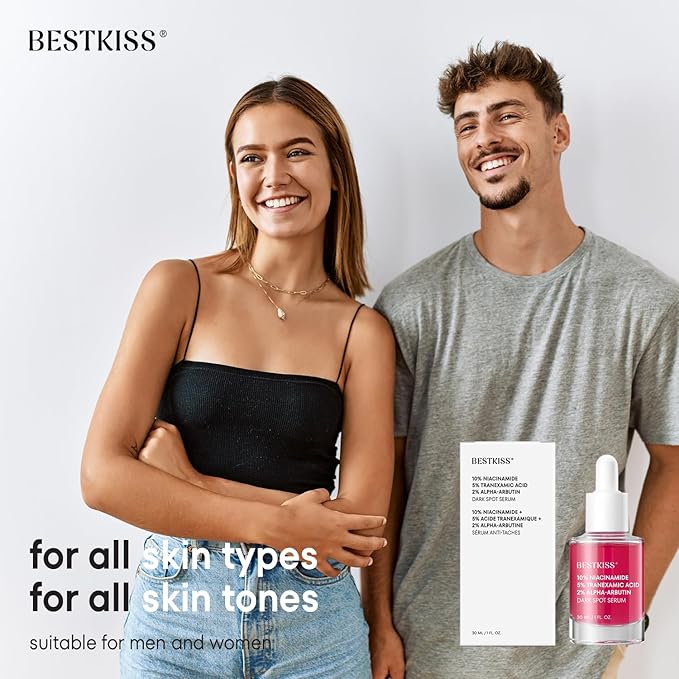 Dark Spot Remover for Face: 10% Niacinamide + 5% Tranexamic Acid + 2% Alpha-Arbutin Face Serum with Ceramides Hyaluronic Acid Centella Asiatica - Vegan Paraben Fragrance Cruelty Free 30mL