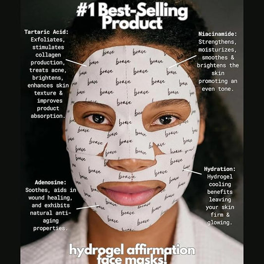 Real Deep Mask – Hydrogel Face Mask, Hydrating Sheet Mask, Korean Skincare Mask, Anti-Wrinkle & Skin Tightening, Natural Hydration Boost, Single Pack