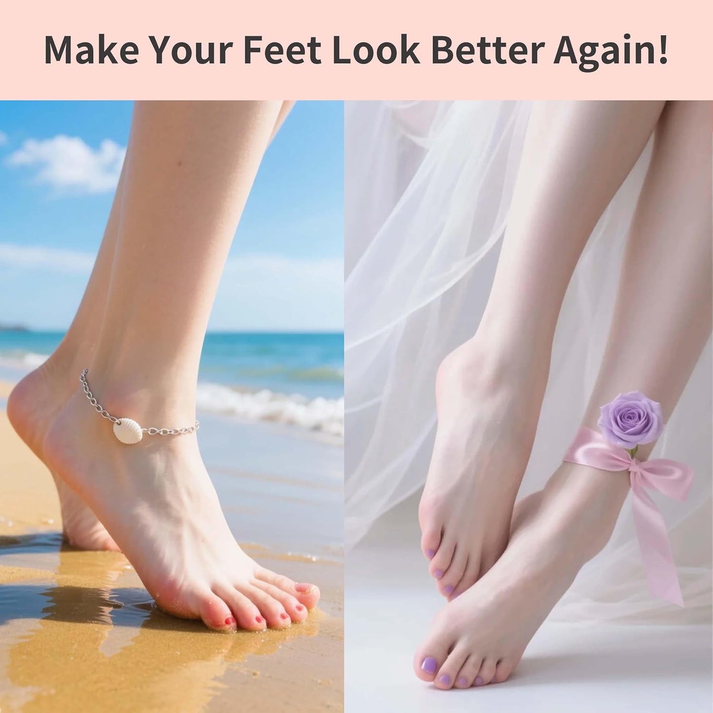 Rechargeable Electric Foot Callus Remover with 3-Sizes 120Pcs Sandpaper Discs, Professional 900RPM 3-Speed Control Aluminum Electric Foot File with Adapter Cable (E3 Rose Pink)