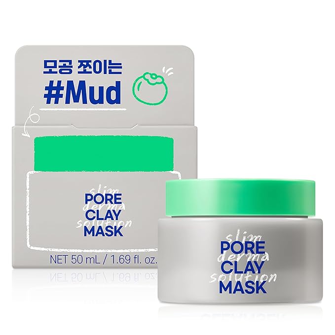 Lab.it Pore Clay Mask (50g/1.69 oz) – Hydrating Korean Clay Face Mask with Cool Mud, Deep Pore Cleanser & Pore Minimizer for Oily Skin, Pore Tightening, Sebum Control, Gentle Exfoliation, Non-Drying