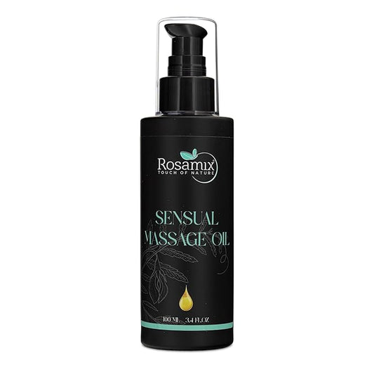Sensual Massage Oil Cold Pressed - 100% Pure and Natural Moisturizing Face, Body, Skin Care, 100ml