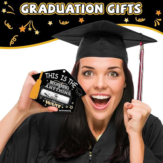 30 Pcs Graduation Party Gifts Lip Balms Bulk Class of 2025 Graduation Cap Lip Balm Gifts School College Inspirational Graduation Gifts for Students Her Him Women Men Friends Classmates