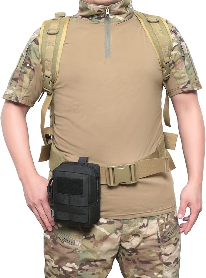 2 Pack Molle Pouches - Tactical Compact Water-Resistant EDC Pouch