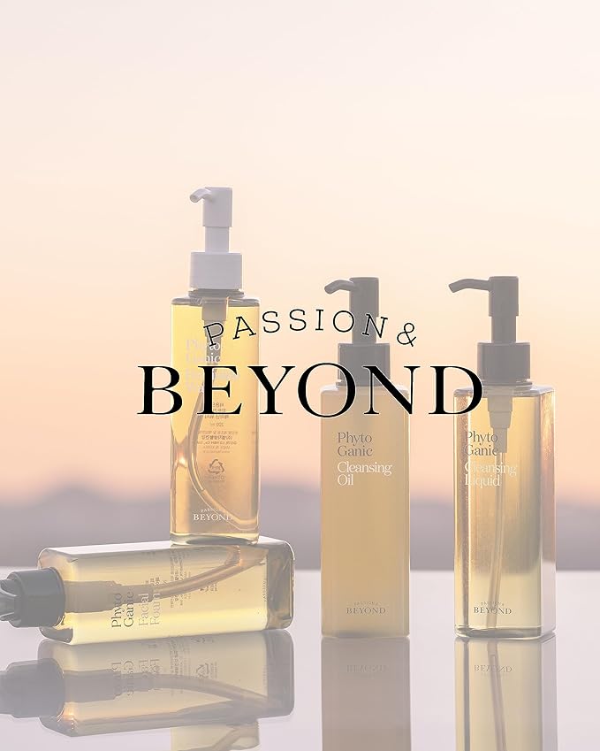 BEYOND Phytoganic Facial Cleansing Foam (6.8fl oz) - Vegan Formula Korean Skin Care. Moisturizing Gel-Type Facial Foam for Impurities & Makeup Removal, lean Herbs, Phyto-Biome