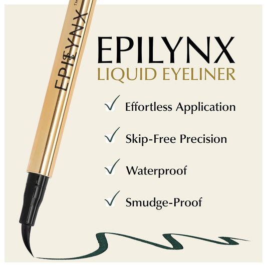 Waterproof Eyeliner - Smudge-Proof Liquid Eyeliner Pen with Precision Tip for Smooth, Long-Lasting Application - Vegan, Hypoallergenic & Gluten-Free Eye Liner - 2mL Green