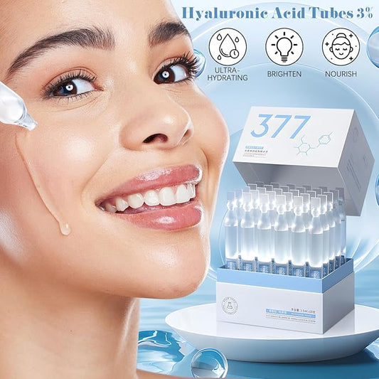 30PCS Hyaluronic Acid Tubes, 3% Hyaluronic Acid Serum Ultra-Hydrating Vials