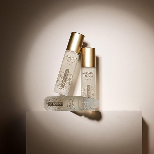 Margaret Dabbs London Pure Cuticle Oil Fast Absorbing Rollerball Oil to Restore Healthy Cuticles with Jojoba Oil and Borage Seed Oil 10ml