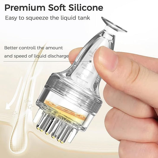 2 PCS Minoxidil Applicator, Quick Efficient Apply No Messy Hair Serum Applicator Small Minoxidil Applicator Tool, Hair Applicator Bottle Minoxidil Brush Scalp Applicator Comb Dedicated to Minoxidil