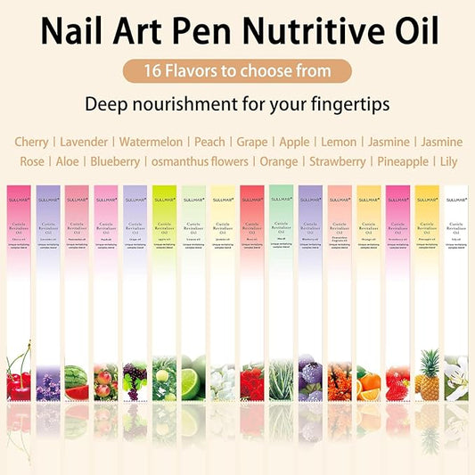28PCS Cuticle Oil Pen Sweet Almond Nail Growth Serum and Repair Treatment Hydrating Oil for Dry Cuticles and Skin Cuticle Buddy Revitalize Nails with Radiant Cosmetics' Nail Growth Oil