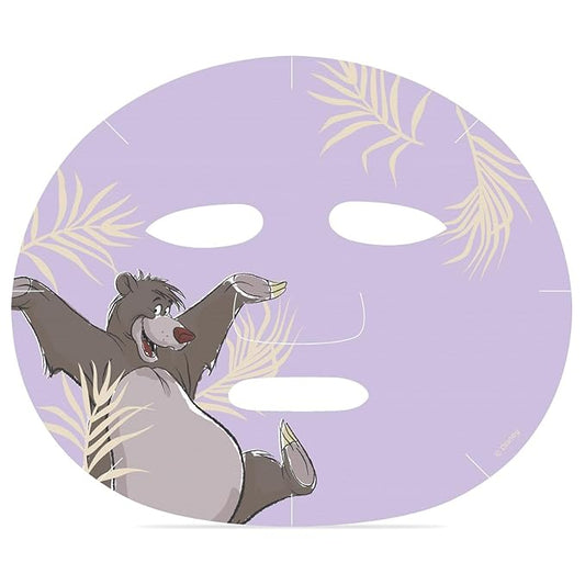 MAD Beauty The Jungle Book Baloo Cosmetic Sheet Mask Disney Aloe Vera, Hydrating Soothing Cute Design, Skincare Apple Scent | Gift for Women, Men, Adults