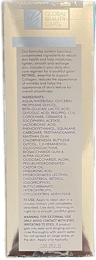 Global Beauty Care Retinol Facial Serum 1oz
