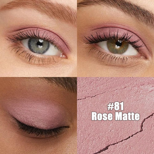 Kaely Cream Eye Shadow Sticks, Rose Matte Eyeliner Pencil Eyeshadow Palette Makeup, Eye Highlighter Brightener Stick for Older Women Waterproof Pigmented, sombras para ojos, New-81