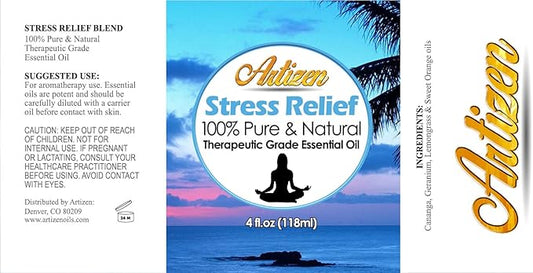 Artizen Blend Essential Oil (100% Pure & Natural - Undiluted) Therapeutic Grade - Huge 4oz Bottle for Aromatherapy, Relaxation - Aromatherapy Essential Oil