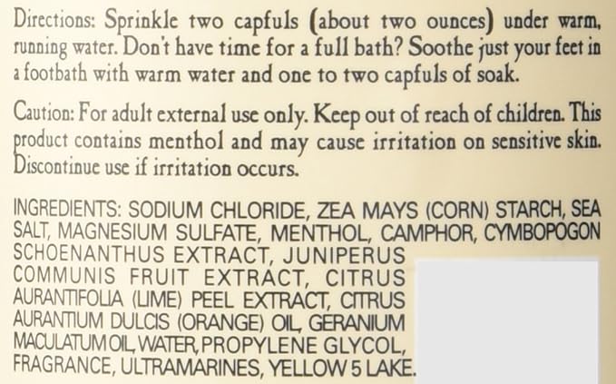 Village Naturals Therapy Tension Concentrated Mineral Bath Soak, Cedar Citrus Scent, 20 Oz, Pack of 3