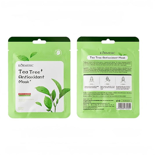 Facial mask Moisturizing face Mask - 10 Sheets, Deep Hydration, Improves Dry Skin, Sheet Mask, skincare for All Skin Types Tea Essence Mask