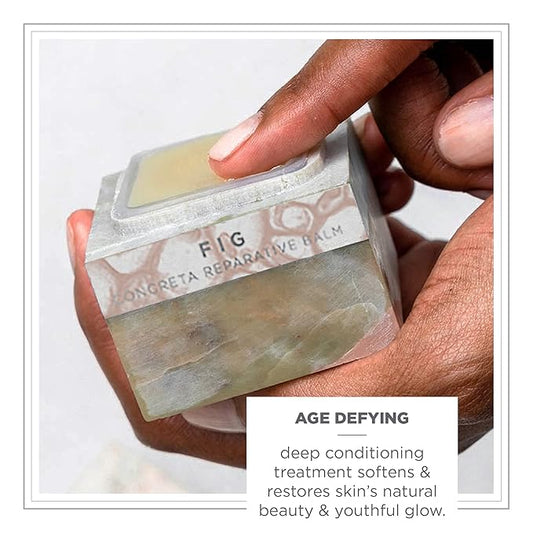 Zents Concreta Firming Repair Balm & Solid Parfum (Fig Fragrance) | Moisturizing Shea Butter & Coconut Oil for Skin | 1.25 fl oz