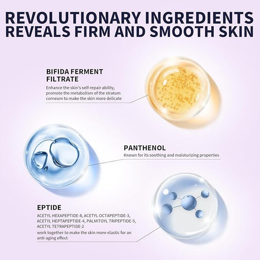 Barrier Repair Serum, Anti Aging Collagen Peptide Serum, Provide Fine Lines and Wrinkles Treatment, Hydrating Face Serum with Vitamin b5, 1.01 Fl Oz