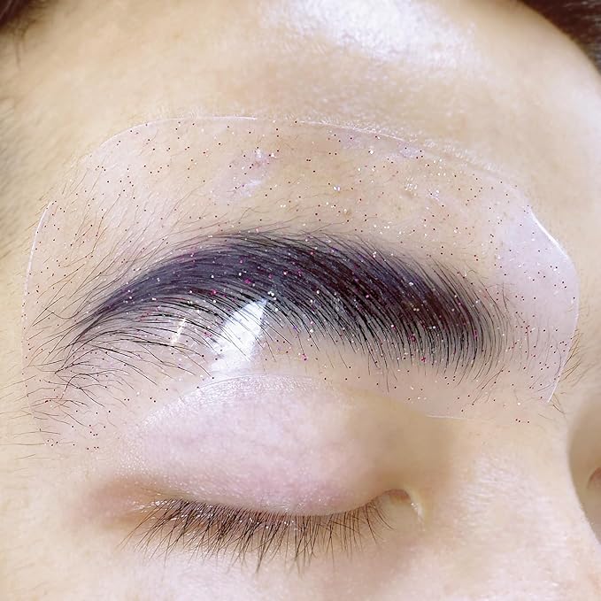Brow Perm Patch Silicone Lash Lift Shield Mate Self Sticky Eyebrow Lamination Cover Tool Gel Eyebrow Perming Pads Soft Patches Self-Adhesive Reusable Brow Lifting Pad Laminate Brow Lift Rapidly