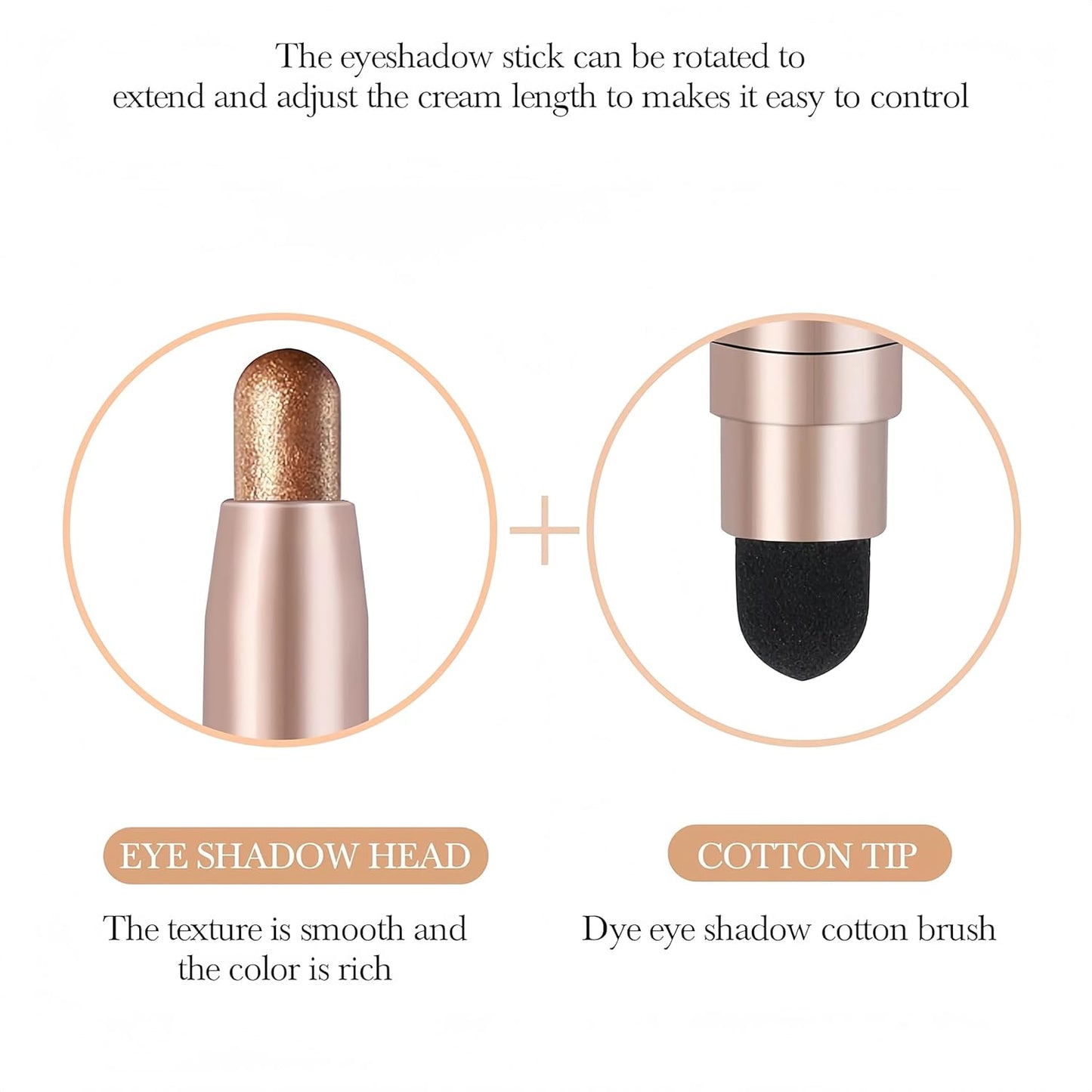 Eyeshadow Stick Set 12 PCS High Pigmented Cream Matte Eyeshadow Pen Waterproof Long Lasting Shimmer Eyeshadows Stick with Soft Brush