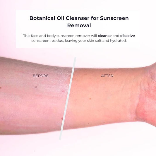 Alana Mitchell Face & Body Sunscreen Remover 5oz - Facial Cleansing Oil, Face Wash, Double Cleansing - All Skin Types, Sensitive Skin, Oily Skin