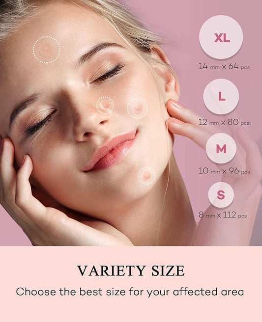 Acne Patches Pimple Patches for Face 4 Sizes 528 Count