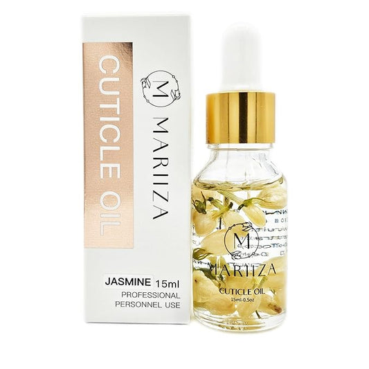 Cuticle Oil - Rose, Lemon, Jasmine, Sakura Scents - Unisex Nail Growth Oil for Men and Women - Nourishing Treatment for Healthy Nails and Cuticles (15ml)