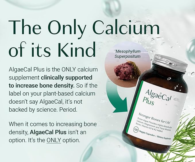 ALGAECAL Bone Builder & Collagen Bundle – Clinically-Supported Collagen with Verisol, Fortibone, Fortigel + Plant-Based Calcium, Strontium, D3, K2, Magnesium & 16 Nutrients for Beauty & Bone Health