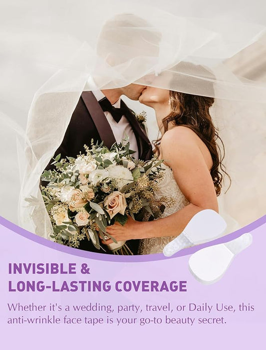 ACADA Face Lift Tape Invisible with String Anti-Wrinkle Face Tape for Lifting Sagging Skin, Facial Tape for Wrinkles, Breathable, Waterproof, Strong Adhesive,120pcs Face Tapes with 15 Light Bands