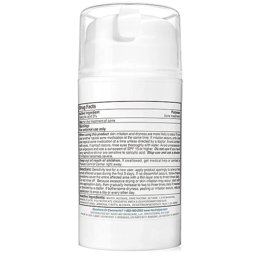 Acne Treatment Gel with 2% Mandelic Acid & 2% Salicylic Acid - Severe Acne Serum, Scar & Spot Treatment for Face (90 Day)