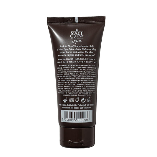 Salt Cellar Dead Sea Aftershave Balm – All Natural Men’s After Shave Balm Enriched with Dead Sea Minerals – Soothes Razor Burns and Leaves Skin Smooth, Supple and Well Protected – Paraben Free